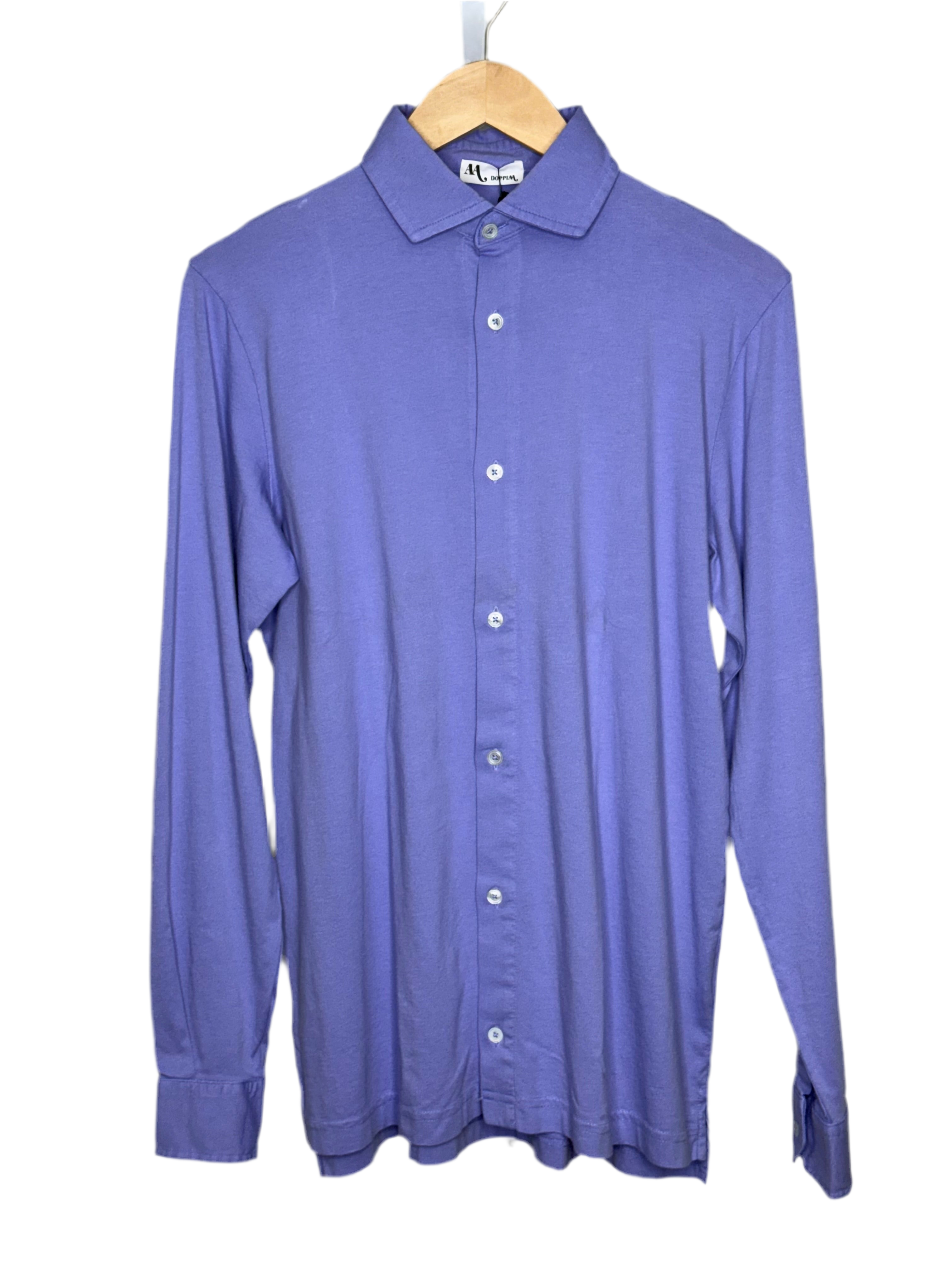 「LOOKPLE」Washable Ice Dangara Collar Half Knit ★2col(M/L) Aapolina Jersey Knit Shirt Lilac – Cueva