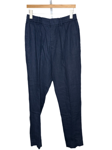 Billie Pant Navy Blue Linen