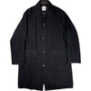 Wool Viyella Tumbler Shop Coat Black Wool