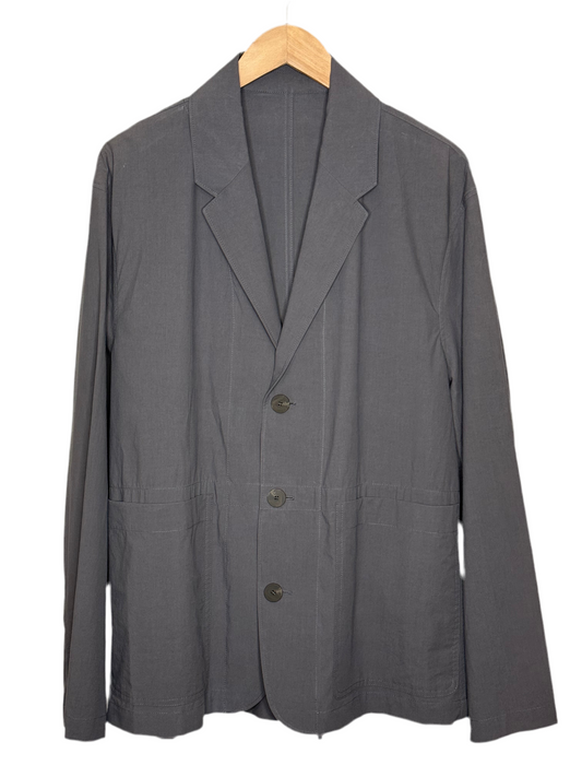 Reale Single Breasted Blazer Japanese Typewriter Cloth Thunder