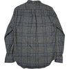 Grey Tweed One Pocket Check Button Down Shirt