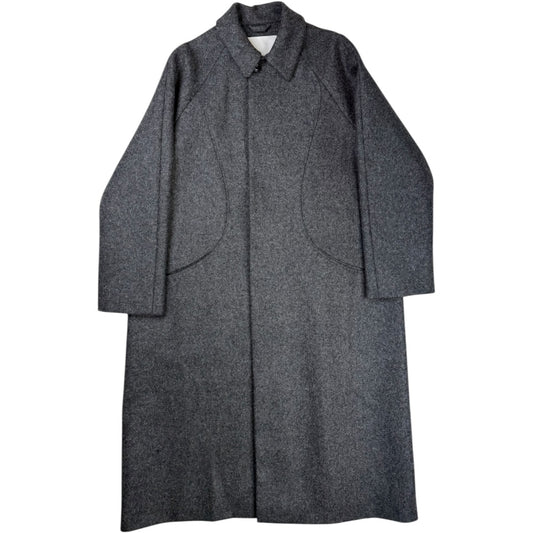 Takeshi Coat Wool Charcoal