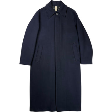 Winter Coat Navy Italian Wool