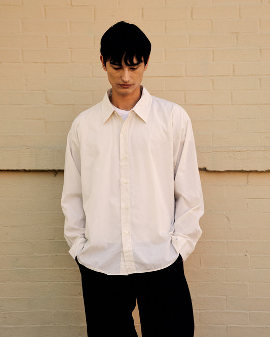 Exact Shirt Pale Office Stripe