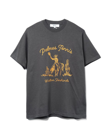 Western T-Shirt Cotton Charcoal