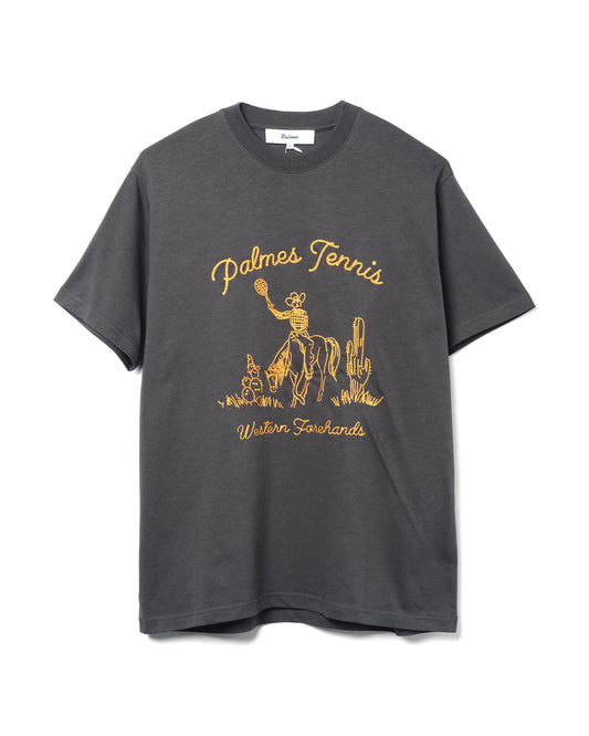 Western T-Shirt Cotton Charcoal