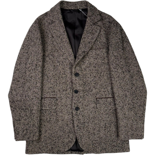 Four Button Hunter Blazer Wool Herringbone