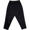 Pleat Track Pant Black Twill