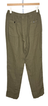 Mattia Straight Leg Pant Linen Olive