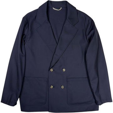 Double Breasted Jacket Super 130 Merino Dark Navy