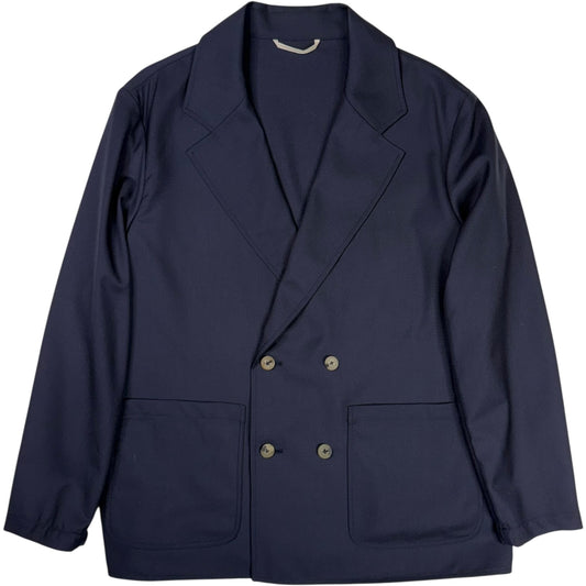 Double Breasted Jacket Super 130 Merino Dark Navy