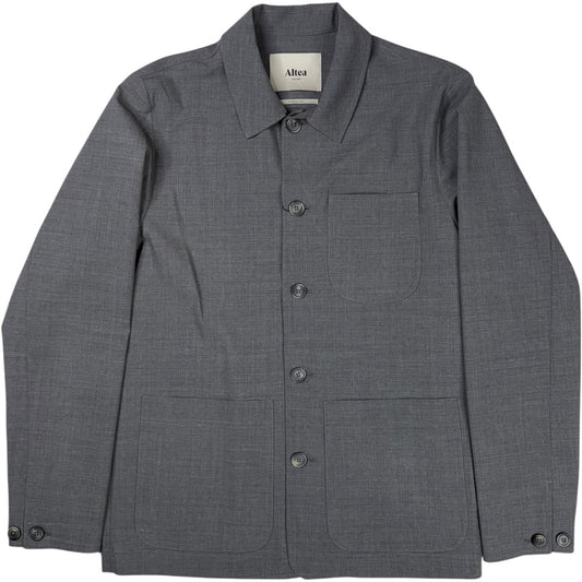 Constantin Tech Wool Three Pocket Overshirt Light Grey