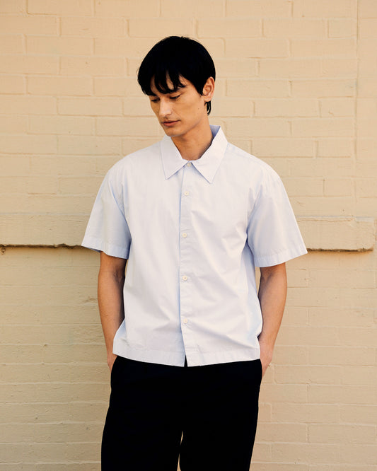 Holiday Shirt Light Blue Stripe