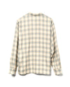 Relaxed Long Sleeve Shirt Cotton Green Check