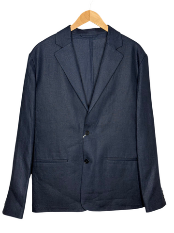 Timo Blazer Navy Blue Linen