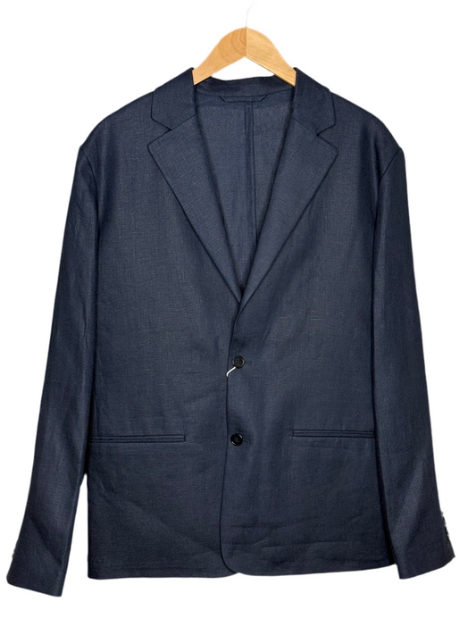 Timo Blazer Navy Blue Linen