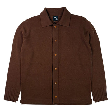 Aamleto Long Sleeve Knit Shirt Brown
