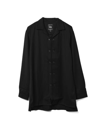Wool Adaptive Overshirt Black