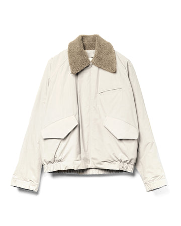 Toya Bomber Cotton Blend Light Grey
