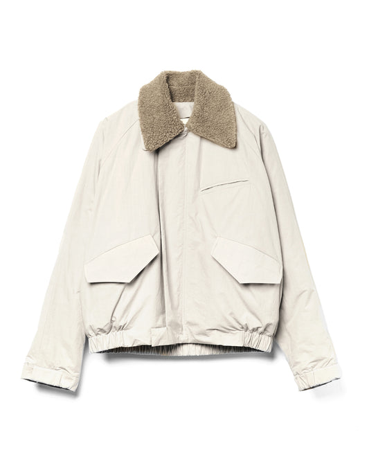 Toya Bomber Cotton Blend Light Grey
