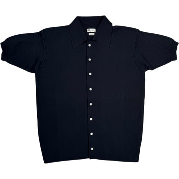 Aars Cotton Knit Shirt Navy