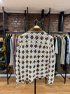Brown Crochet Cotton Cardigan
