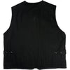 Reversible Liner Vest Black Cotton