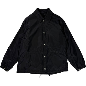 Silk Poly Coach Jacket Black