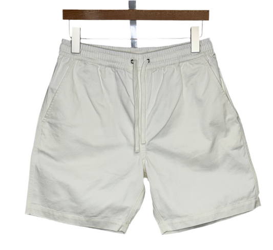 Beach Short Ecru Cotton Twill