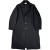 Fente Wool Coat Black