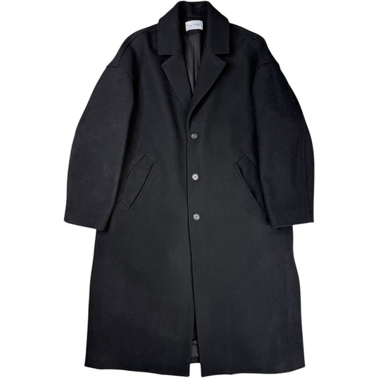 Fente Wool Coat Black