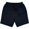 Navy Linen Slub Weave Simple Short