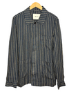 Olav Navy Stripe Linen Overshirt