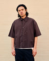 Sanko Shirt Paper Poplin Cocoa