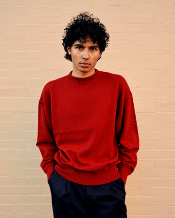 American Deadstock Cashmere Sweater Red