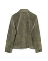 Trucker Jacket Calfskin Moss Green