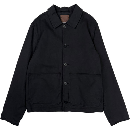 Groundhog Jacket Black Organic Cotton Twill