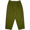 Elastic Waist Baggy Pant Olive Pinstripe