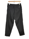 Pleated Track Pant Black Recycled Poly Tech