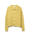 Wiral Cardigan Lambswool Speckled Mustard