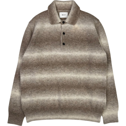 Alfie Knit Polo Light Camel