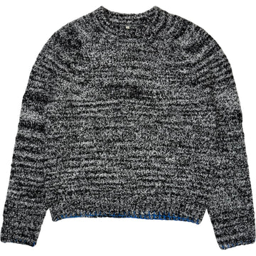Fredrik Contrast Sweater Antracite Mouline