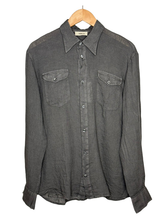 Dallas Linen Shirt Anthracite