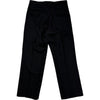 Wide Pleated Trouser Black Virgin Wool