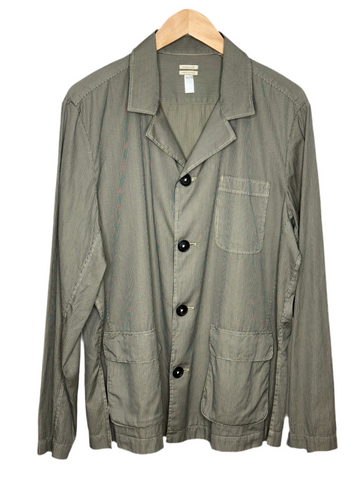 Lars Overshirt Green Stripe