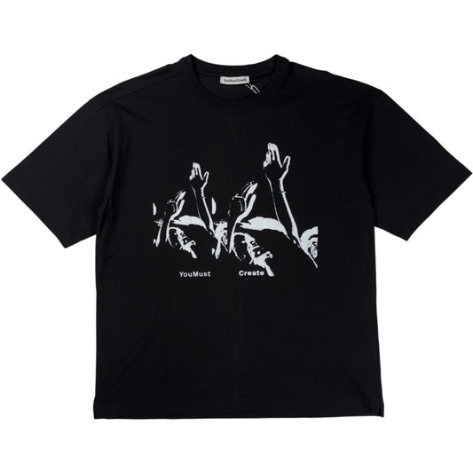 Triple Printed T-Shirt Black