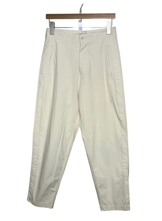 Babe Ruth Trouser Garment Dyed Cotton Poplin Off White