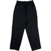 Twill Stretch Tapered Pants Black Polyester Blend