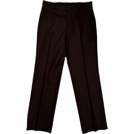 Show Trouser Brown Twill Wool Blend