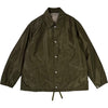 Silk Poly Coach Jacket Olive